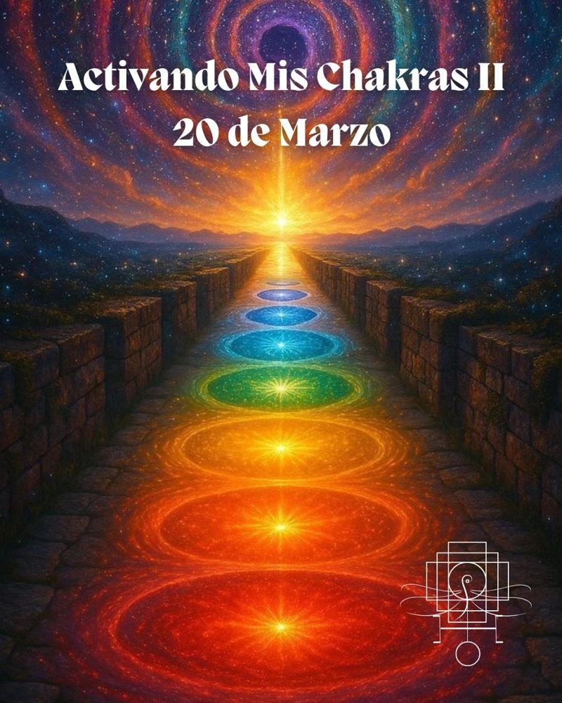 Afiche del taller Activando Mis Chakras II, 20 de marzo